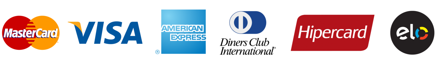 Pix, Visa, MasterCard, Elo