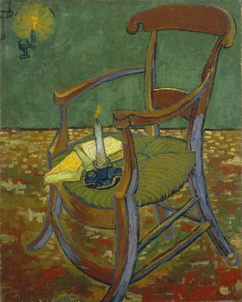 Quadro A Cadeira de Gauguin de Van Gogh